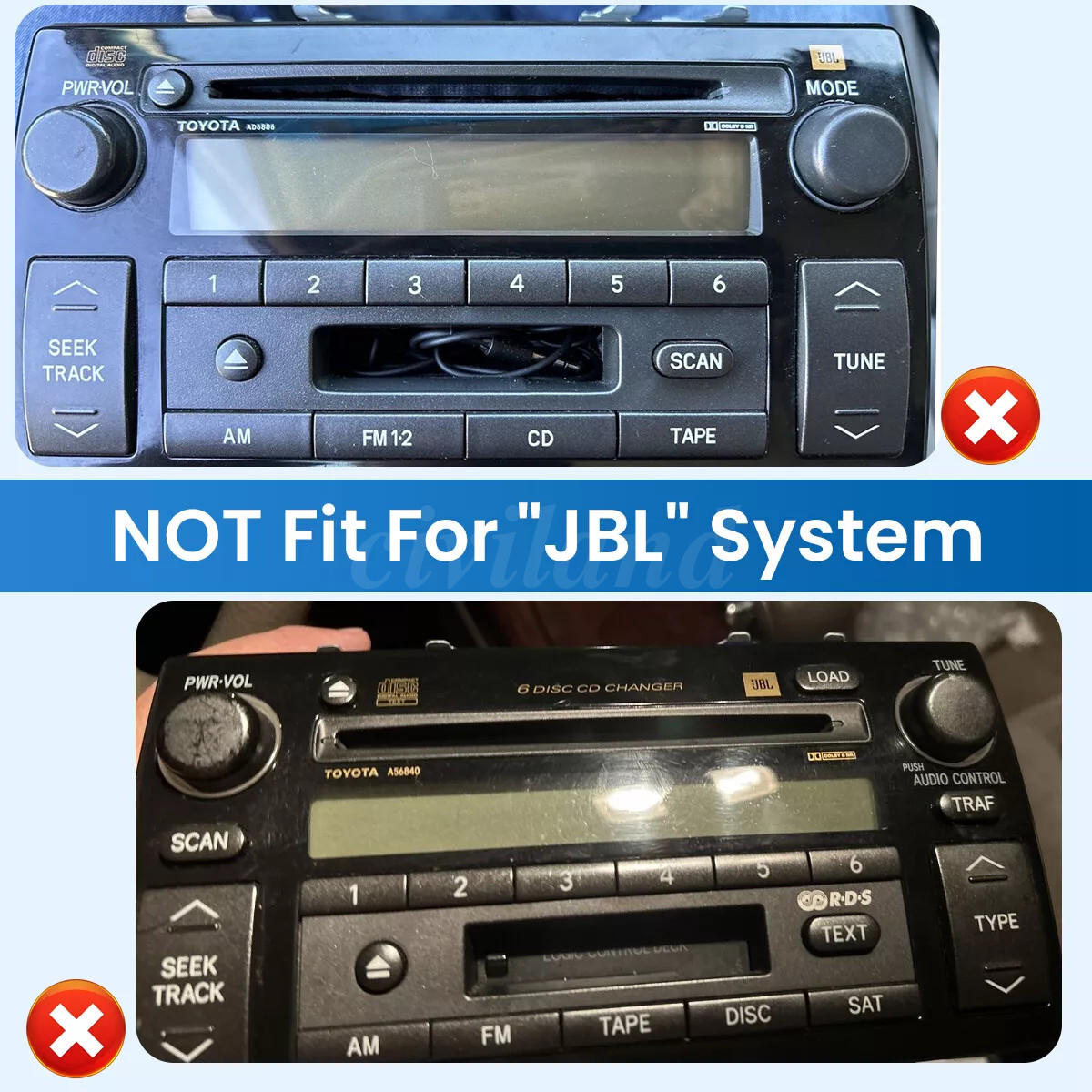 Apple Carplay For Toyota Camry 2000-2006 9" Android Car Radio Stereo GPS Navi