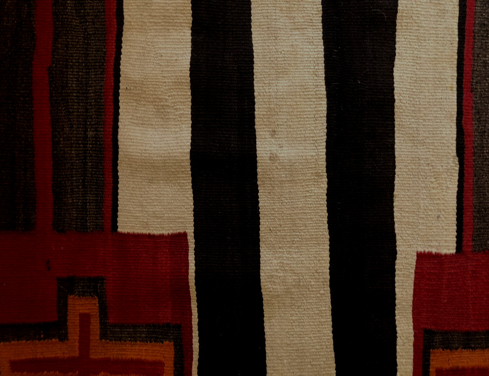 NAVAJO 2nd or 3RD PHASE? Very Old CHIEFS BLANKET Authentic w/Crosses Circa 1895