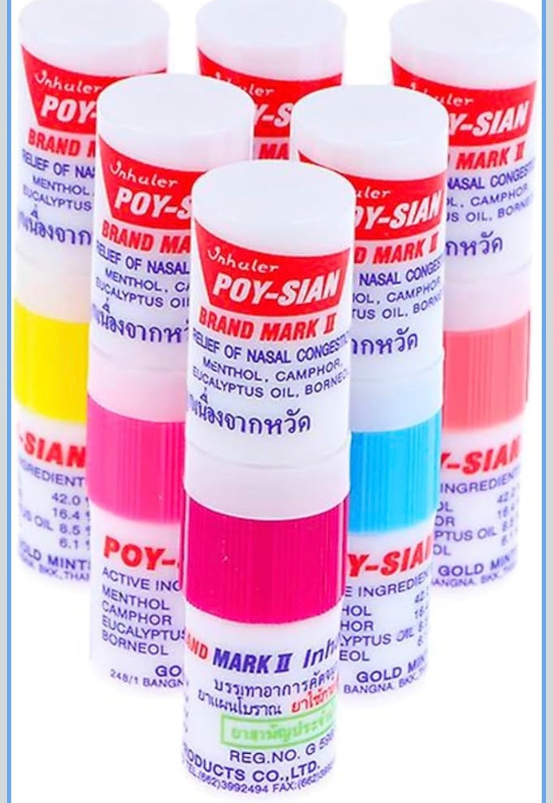 6 pc POYSIAN MARK II HERB INHALER