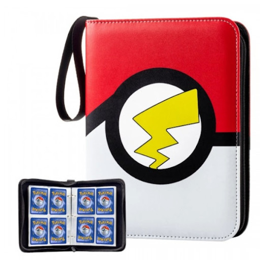 4-Pocket Binder for Pokemon Cards with 50 Removable Sheets Holds Up To 400 Cards
