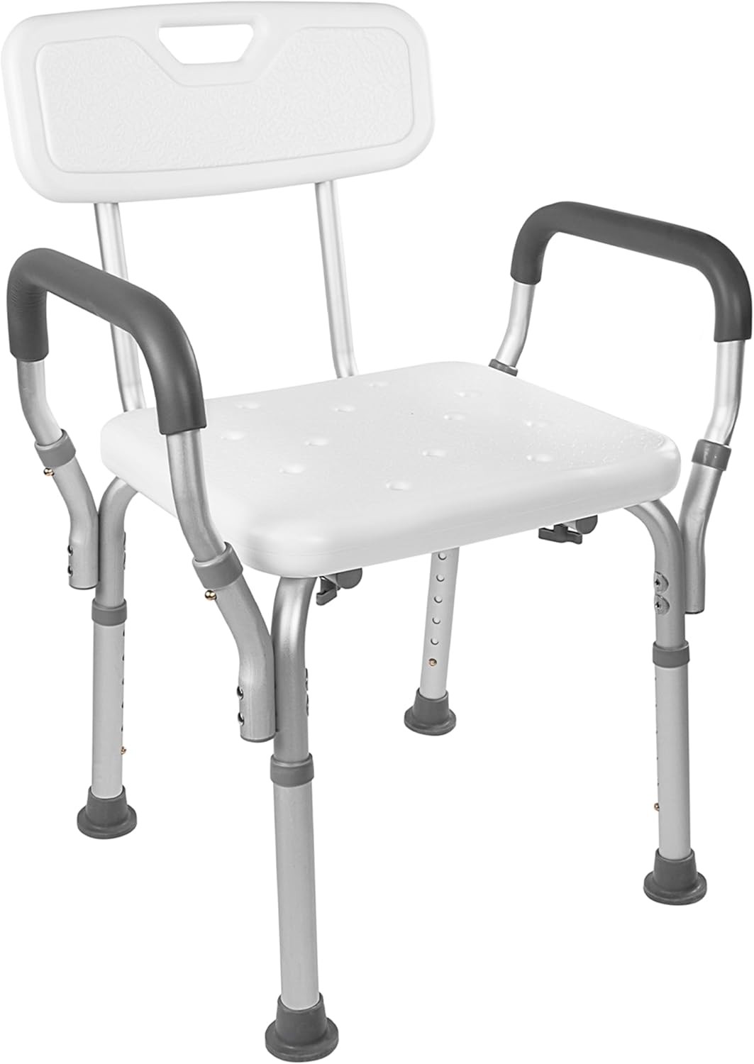 Medical Deluxe Spa Shower Chair with Arms and Back, Bath Seat for Seniors,