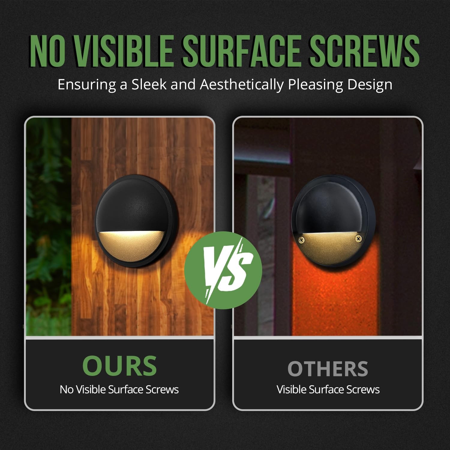 GKOLED 12 Pack Low Voltage LED Deck 12 Pack, Standard Size (Surface Mounted)