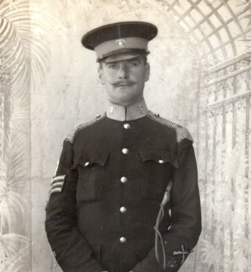 RPPC WWI British Soldier Army Cairo 21st Lancers Real Photo Postcard