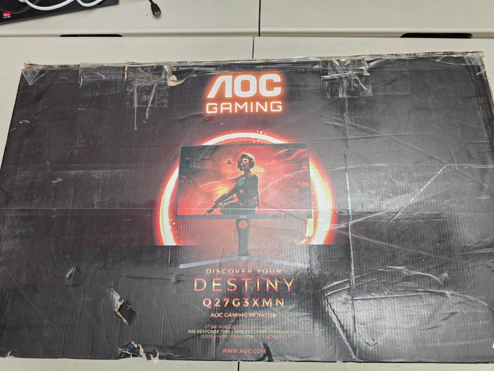 AOC Q27G3XMN 27" QHD Gaming Monitor, 2560x1440, Mini LED # 2928E Y