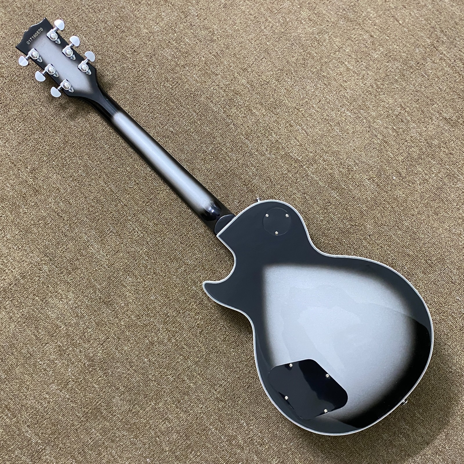 Custom LP Electric GuitarChrome plated hardware Carve Metal body Free Ship in US