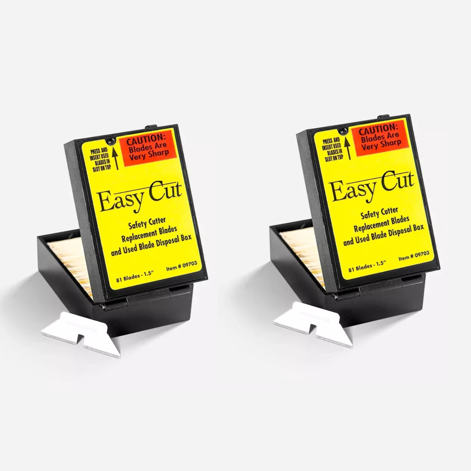 EasyCut Safety Box Cutter REPLACEMENT BLADES - 81 Count (Pack of 2 Boxes)