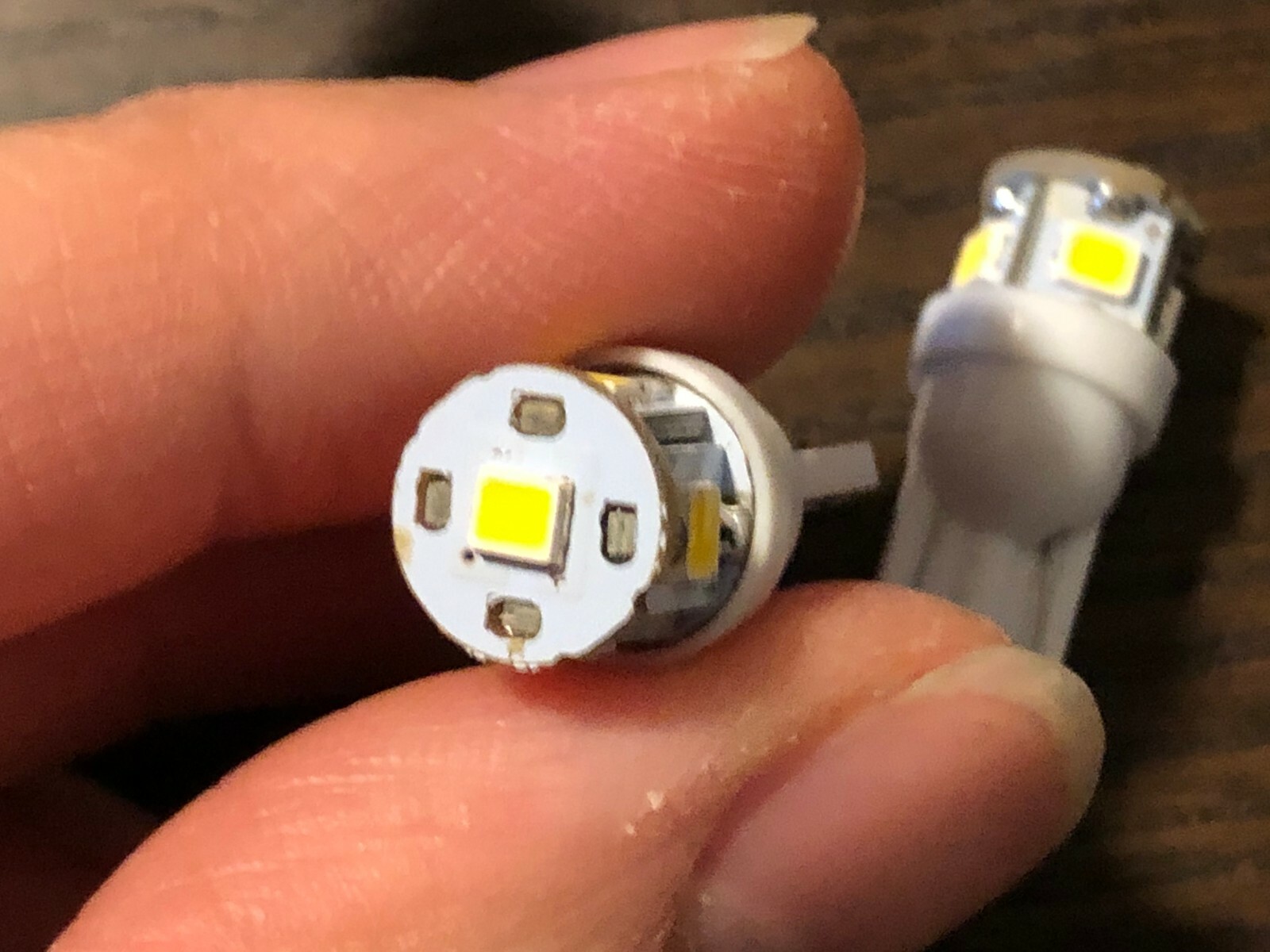 10 New Warm White 8V Wedge Lamp LED Light Bulbs for Pioneer Project/One Receiver