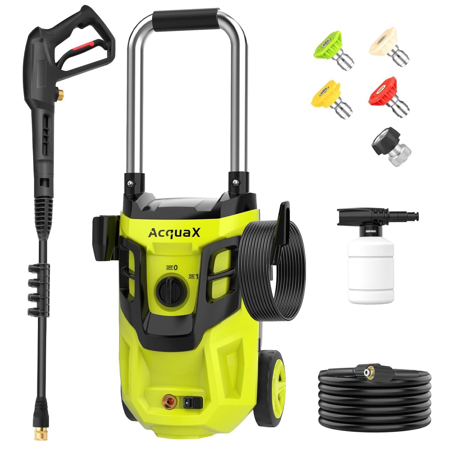 AcquaX Electric Pressure Washer 3800 PSI 2 GPM High Pressure Washer Power Washer