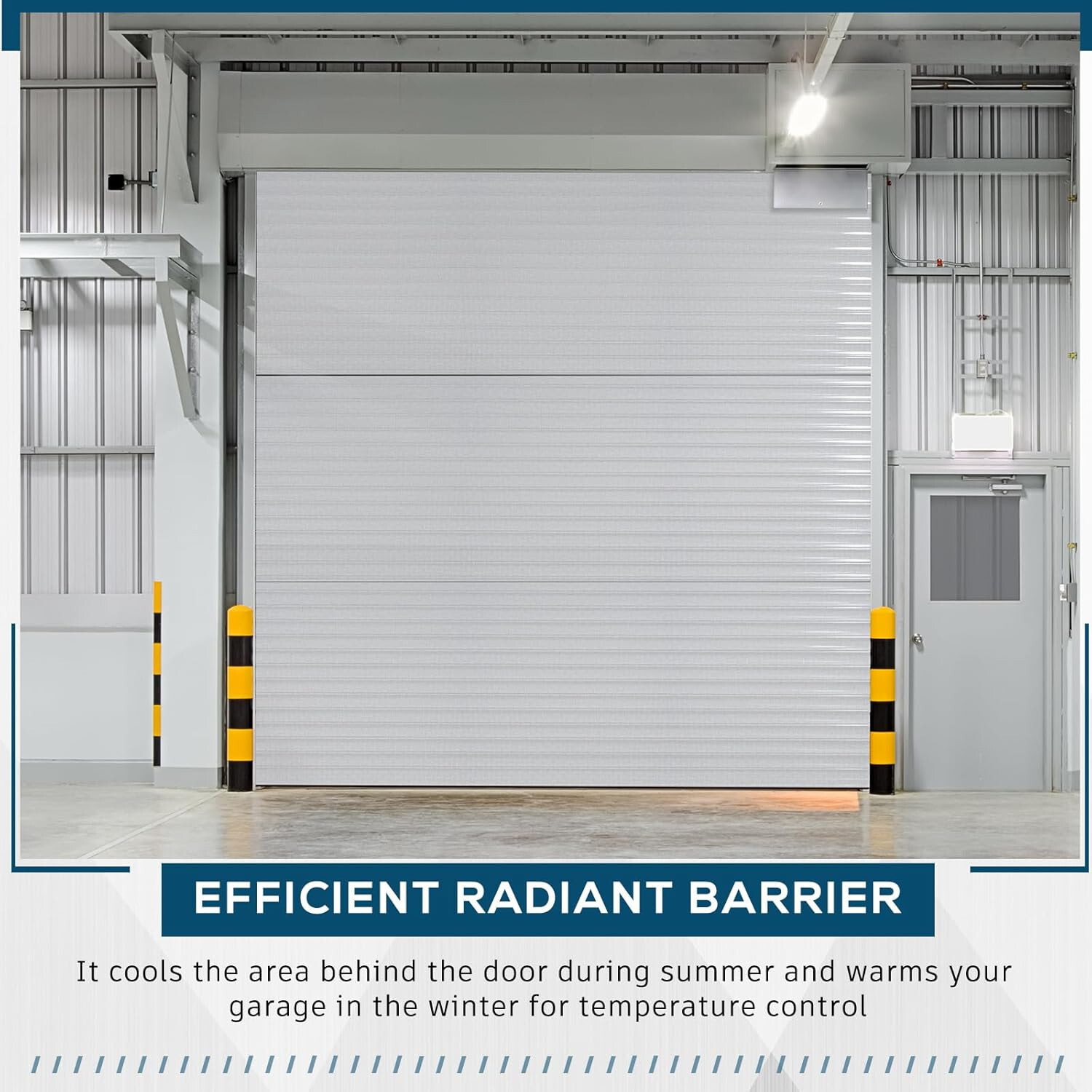 Roll Up Garage Door Insulation Kit FOR WAREHOUSE STORAGE COMMERCIAL DOORS: 10x8