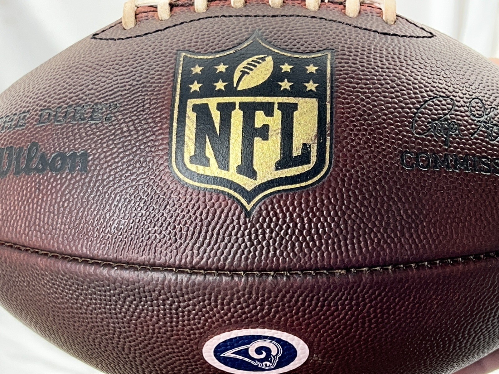 Flash sale!! RAMS LOGO - NFL "The Duke" Wilson Football - Prepped & Conditioned