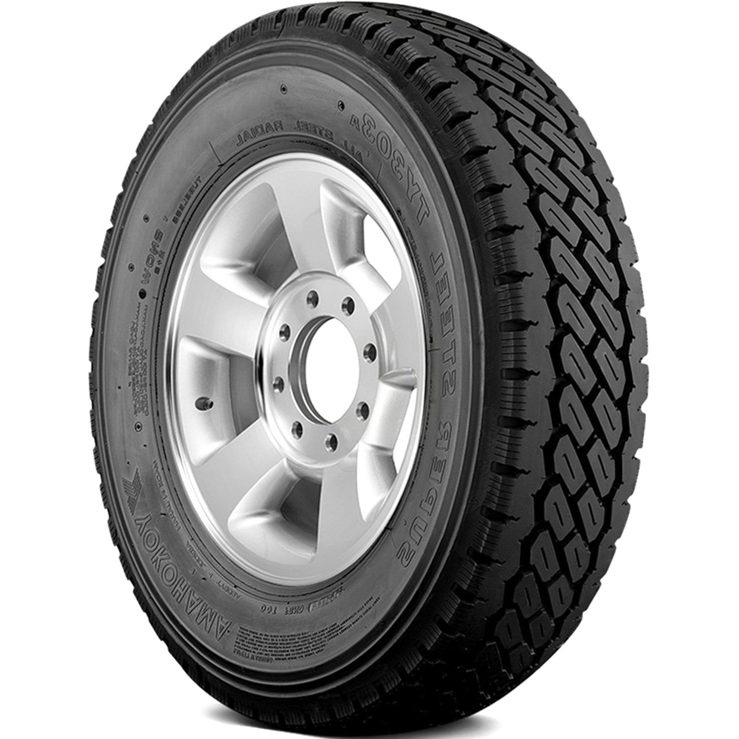 Tire Yokohama Super Steel TY303A 215/75R17.5 Load G 14 Ply Drive Commercial