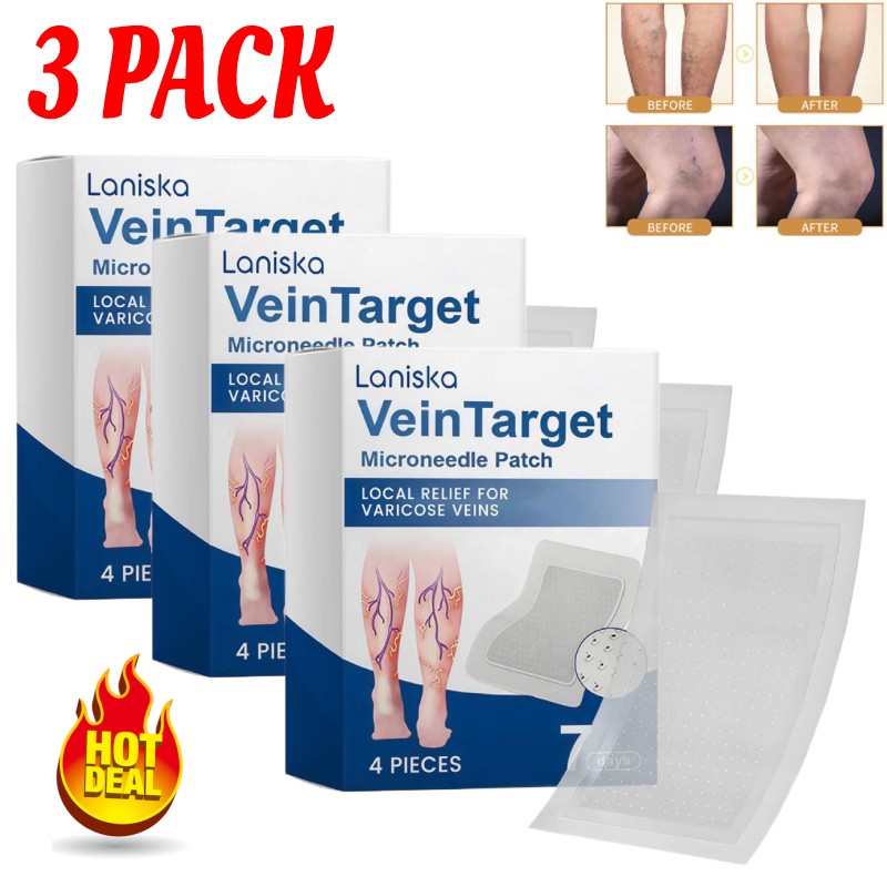 3X   Vein Target Microneedle Patch, 2026 Advanced Varicose VeinsTreatment