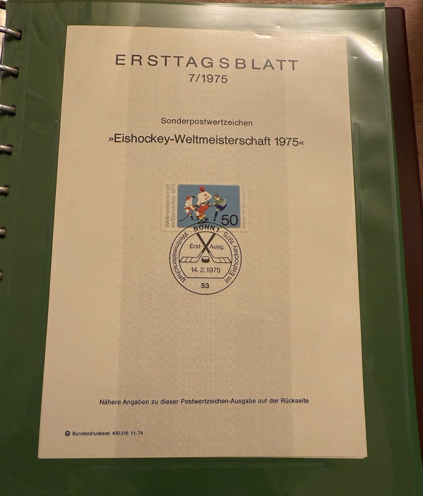 Lot Of 76 German ERSTTAGSBLATT Sonderpostwertzeichen Stamp Sheets 1974-1977 RARE