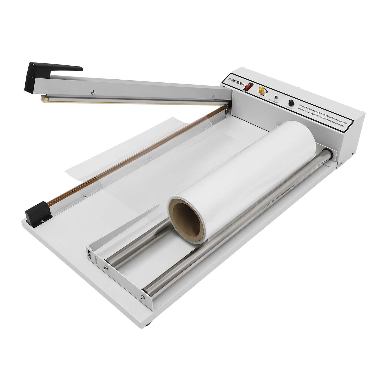 24" Shrink Film Wrap Machine, 530W Shrink Wrap Sealer with Heat Gun for PP PE