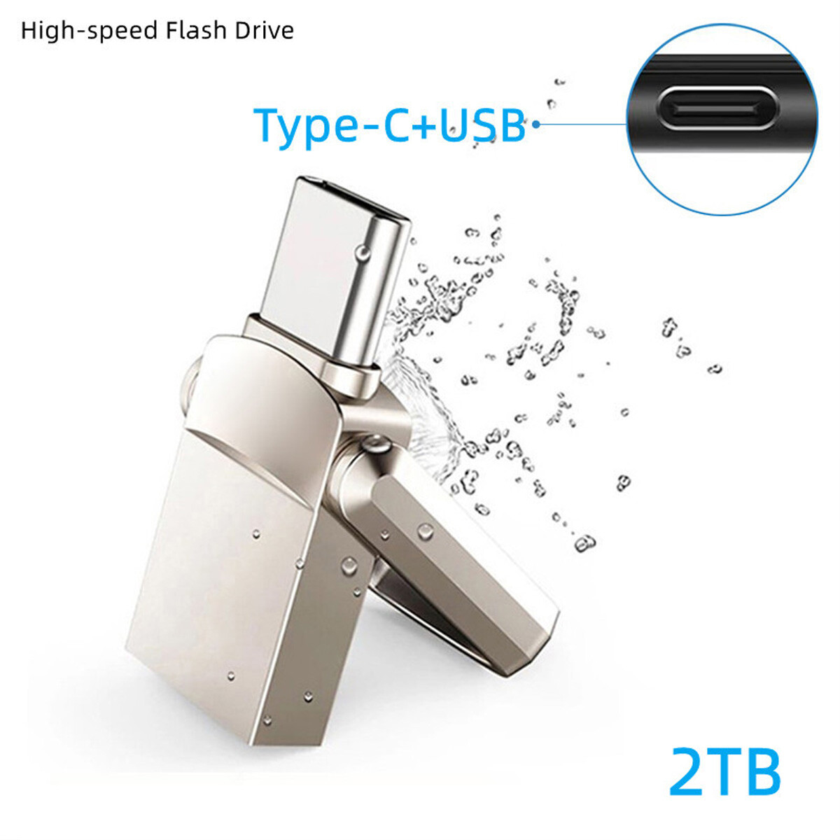 Type C USB 3.0 Flash Drive Thumb Drive Memory Stick for PC Laptop 1TB 2TB lot