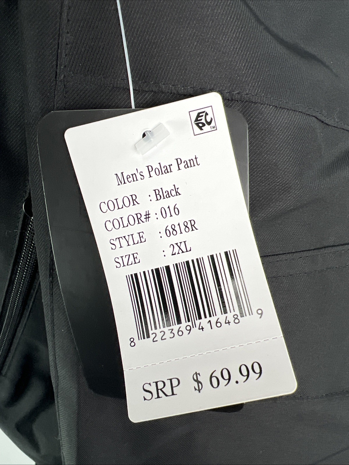 Outdoor Gear Men's Polar Snow Pants Black Insulated Waterproof Ski 2XL NWT