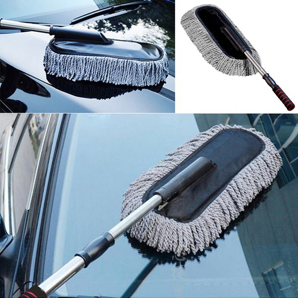 Car Cleaning Duster Nano Wire Microfiber Home Wax Treated Plastic Handle