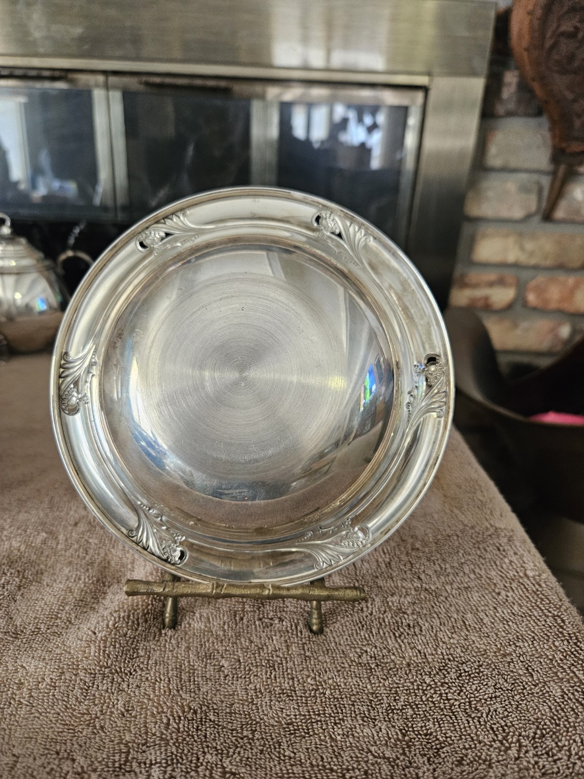 SPRING GLORY by International Sterling Silver Bowl 6-1/2" Diameter No Mono