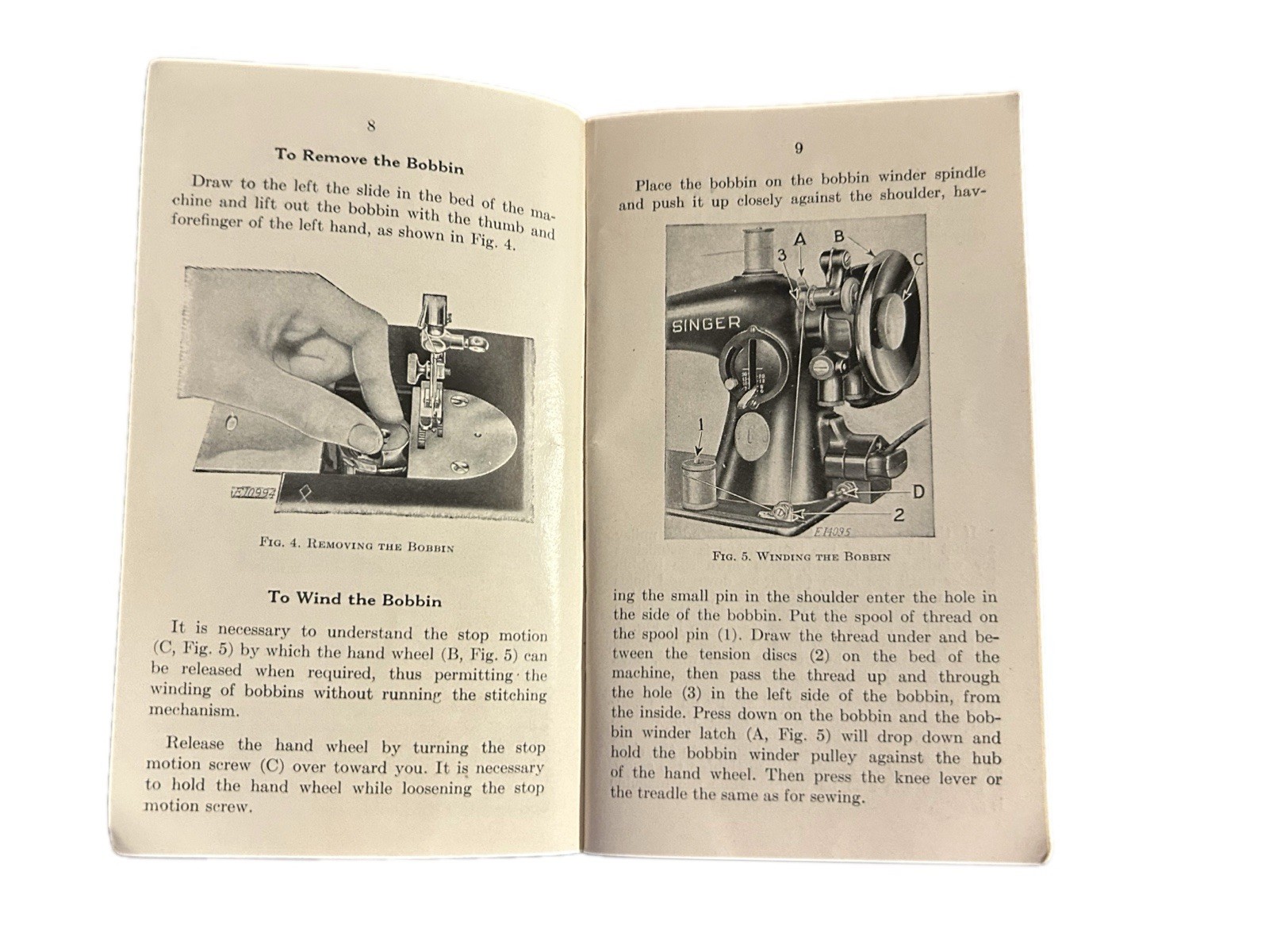 Singer 201-2 Electric Sewing Machine Owner's Manual Instruction Booklet