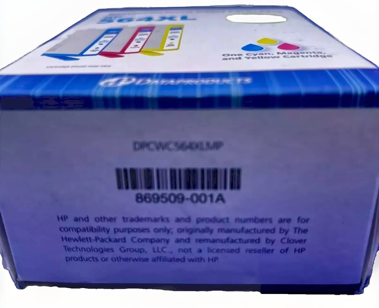 HP 564XL Dataproducts Inkjet Cartridge High Yield CMY Color Ink 3-Pack