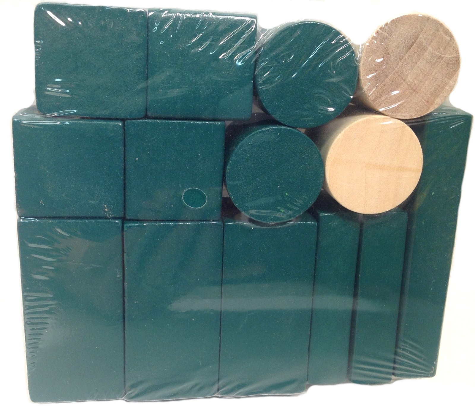 Wooden Shaped Blocks Set 98pcs