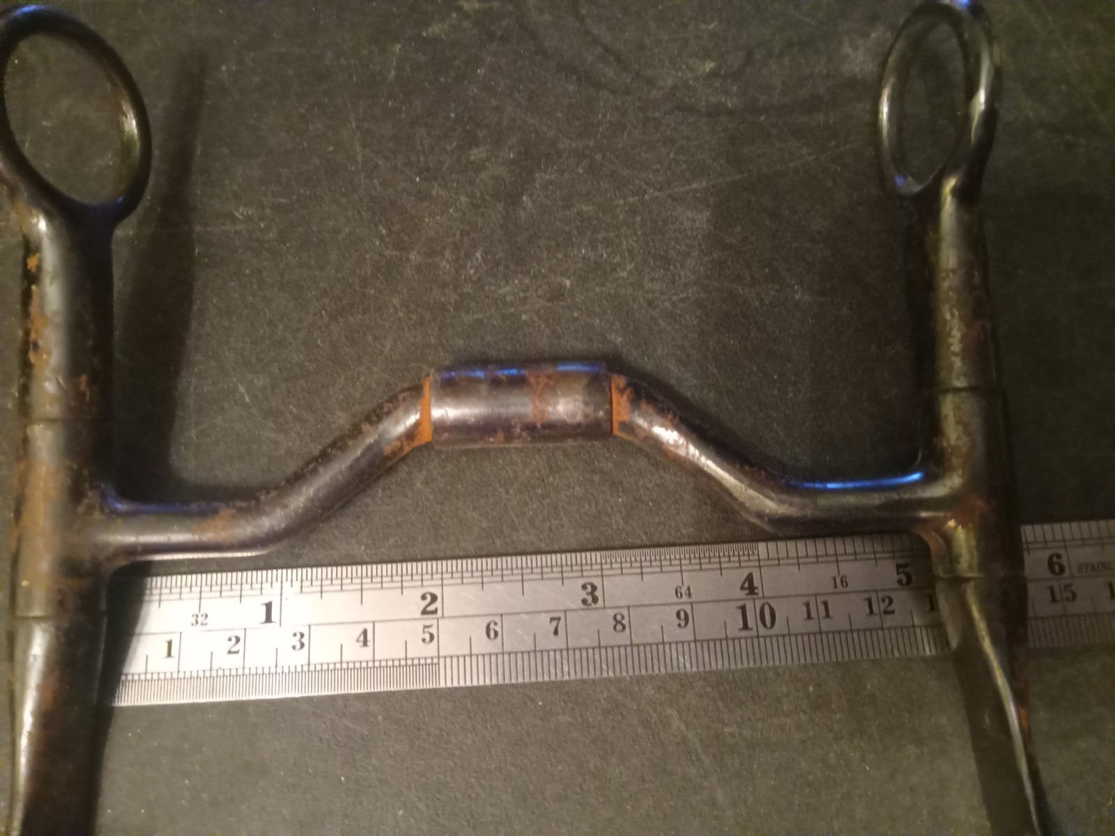 reining roping sweet iron bit 5 in comfort mouth barrel flat cheek