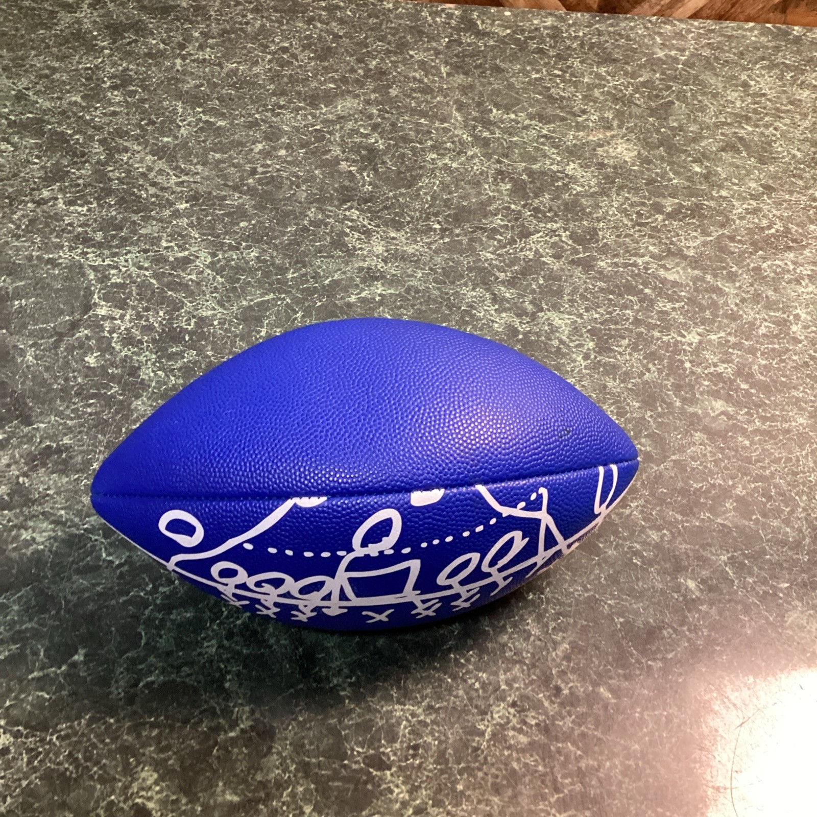 Wilson NFL Play 60 Blue Flag Football Peewee Ages 6-9 Kids Flag Ball WTF1523 HKS