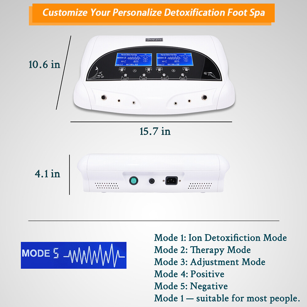 Ionic Foot Spa Bath Detox Machine Ion Metal Detox Cleanse System for Home Beauty