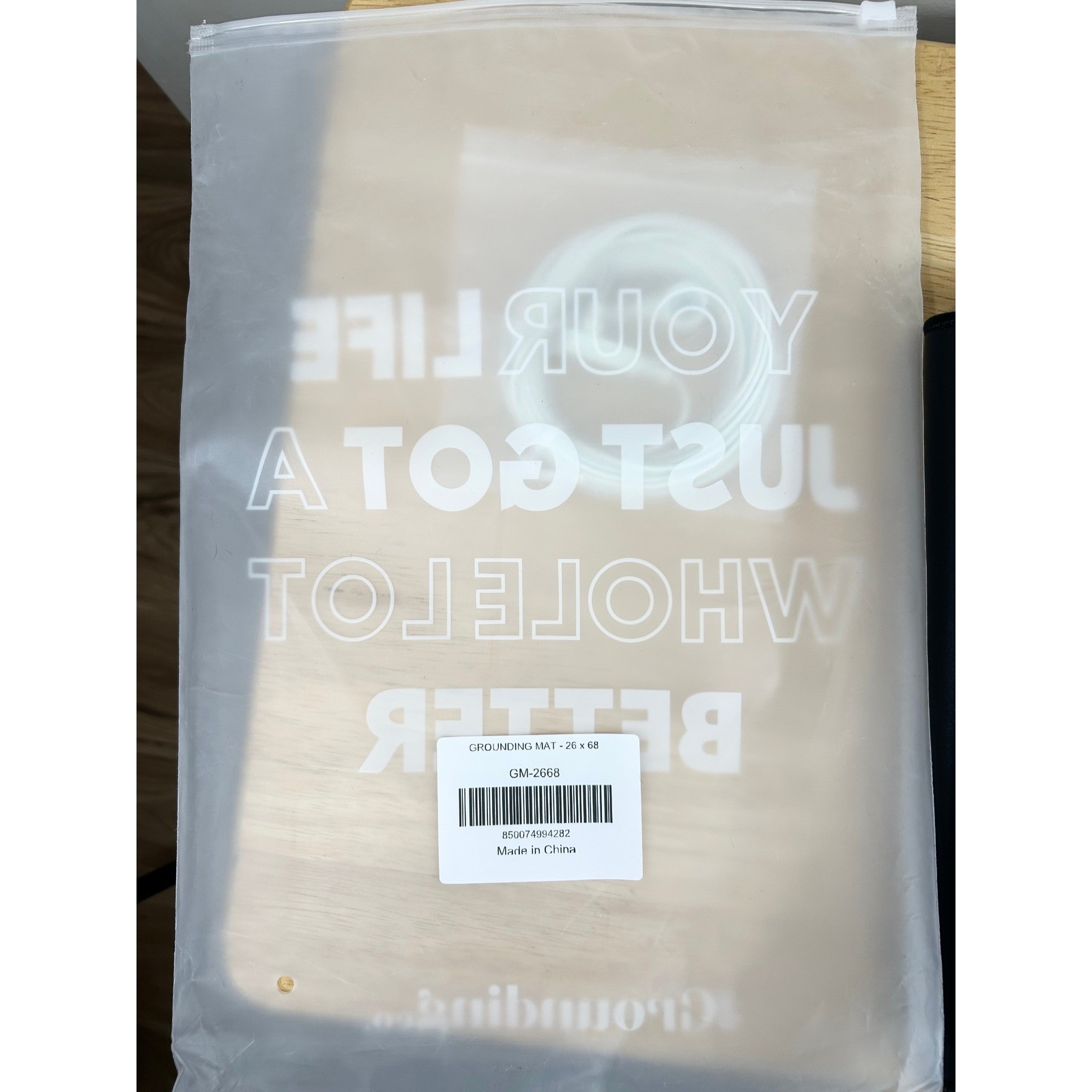 The Grounding Co Earthing Grounding Mat GM-2668 Black 26x68cm Cord Included