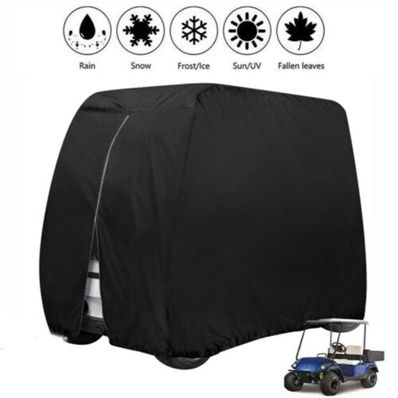 600D Heavy Duty Waterproof 4 Passenger Golf Cart Cover for Club Car EZGO YAMAHA