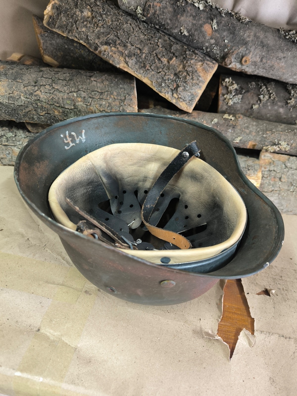 WW2 M40 German Helmet WWII M 40. Combat helmet.size 64