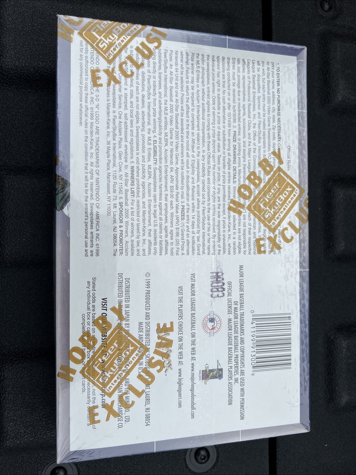 1999 Skybox Thunder Baseball Hobby Box Factory Sealed From Case