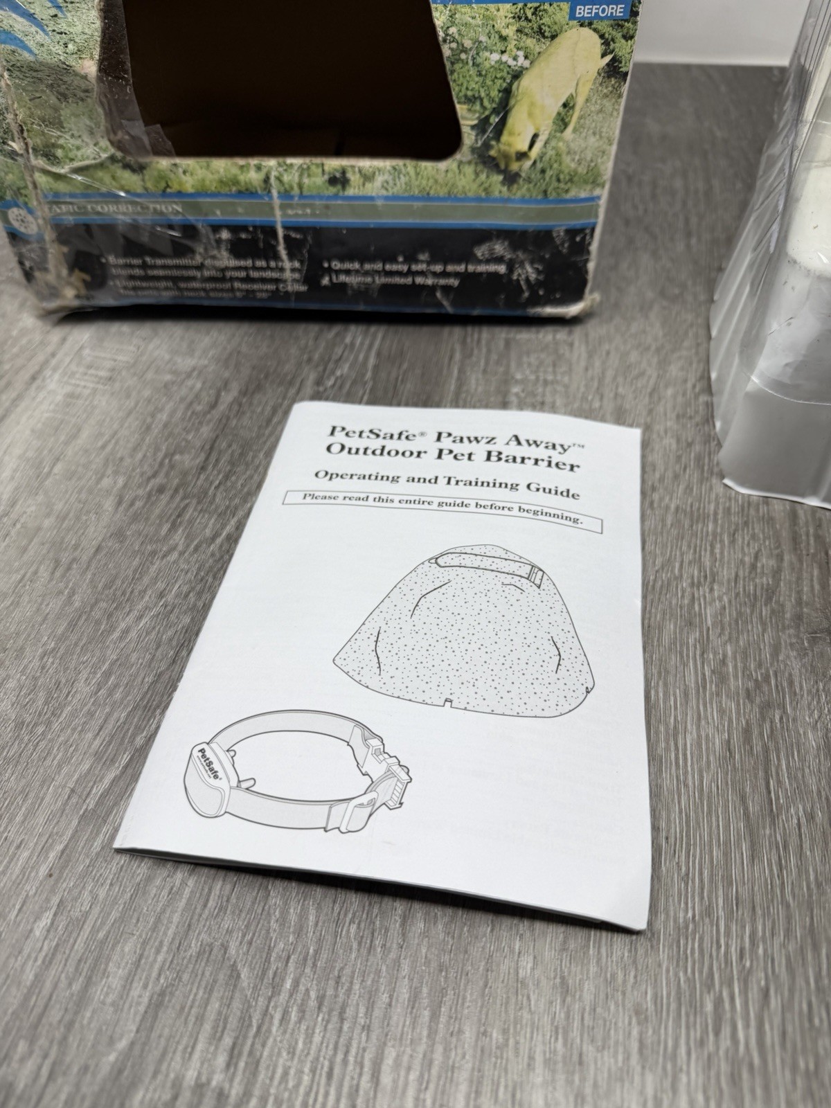 PetSafe Pawz Away Wireless Rock Outdoor Dog Fence Barrier PWF00-11923 OPEN BOX