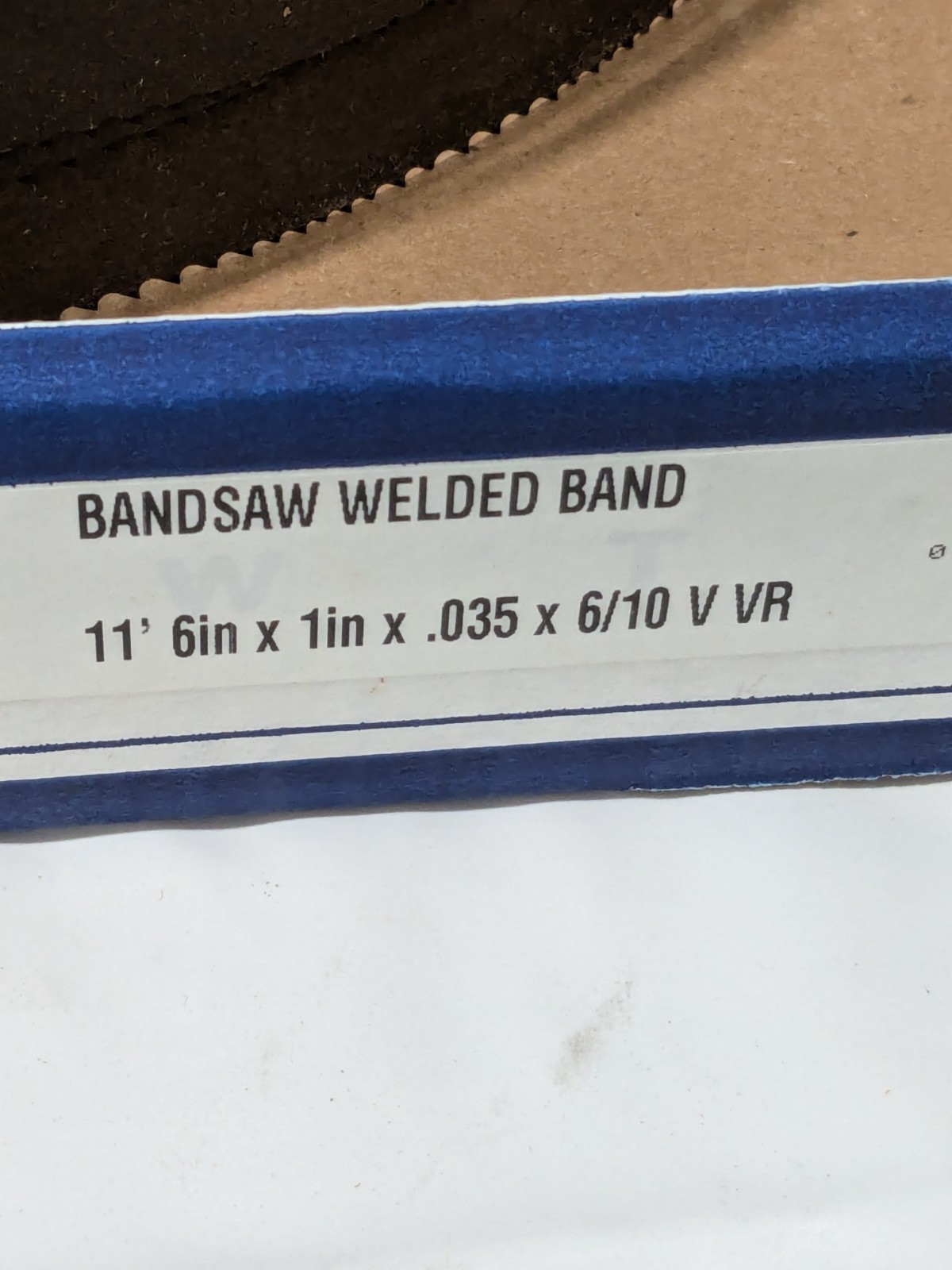 Irwin Welded Bandsaw Blade: 11' 6 Long x 1" Wide x 6 to 10 TPI 87748IBB113505