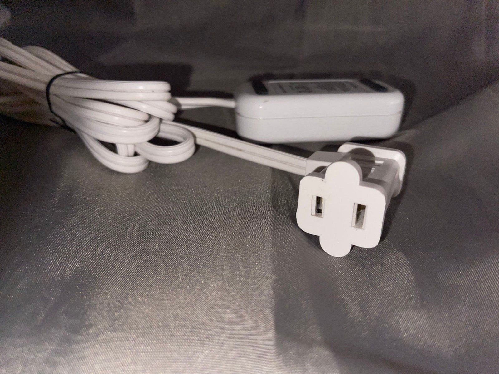 2X Lutron Credenza LED Light Dimmer Switches w/ 2-Prong US Cord TTCL-100 WHITE