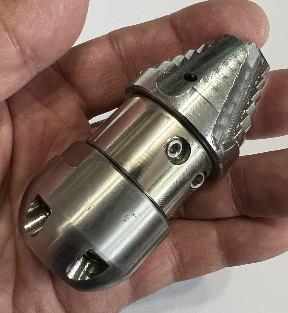 1/2" Sewer Jetter Rotating Nozzle 12GPM @ 3000PSI Assembled By JQ parts Mfg.