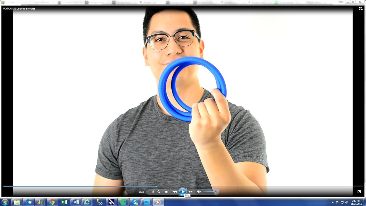 UBERFLEX� Kink Resistant Pressure Washer Hose 1/4", 3,100 PSI with (2) 22MM -...