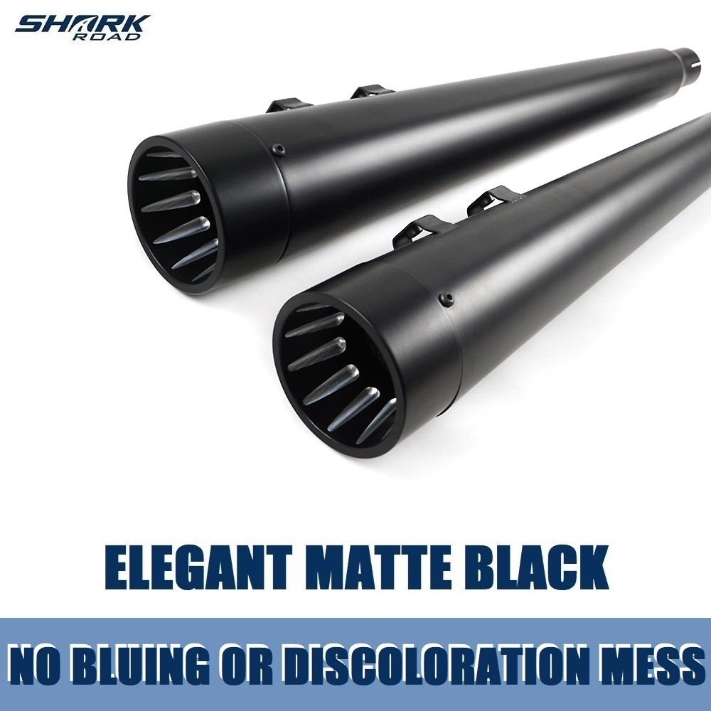 SHARKROAD Slip Ons For Harley Touring Exhaust 2017-UP, Street Glide Mufflers`