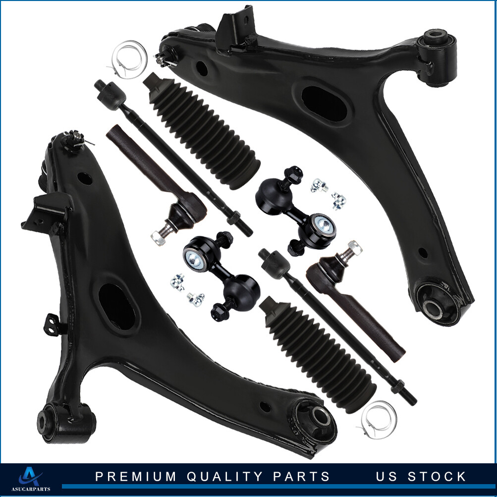 For 2009-2013 Subaru Forester 10x Front Control Arm with Ball Joint Tie Rod End