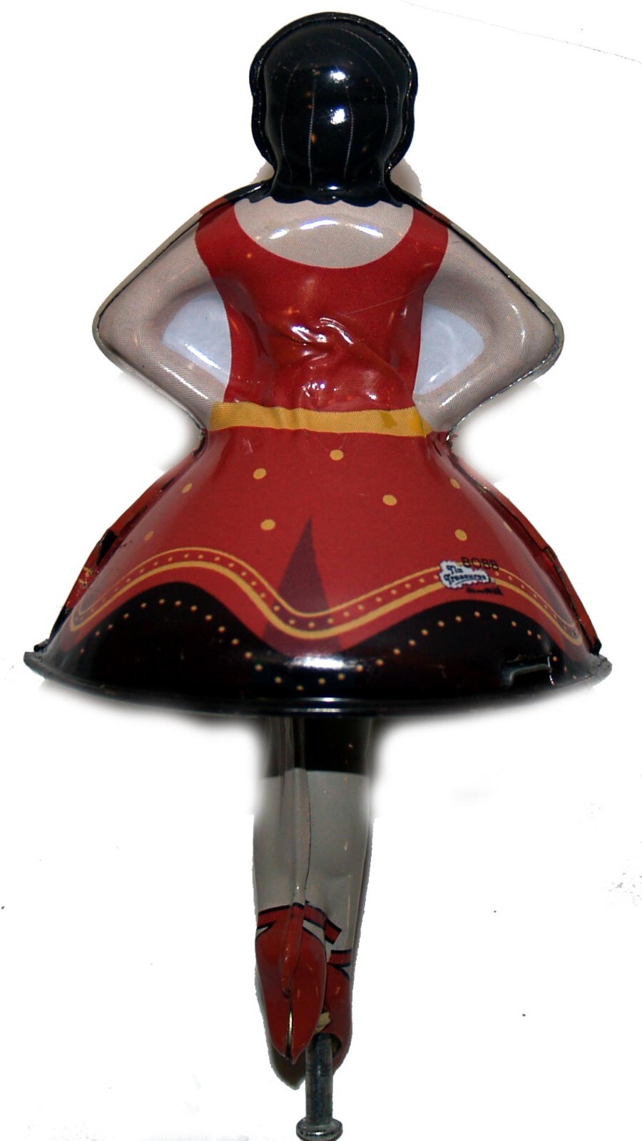 Tin Toy Ballerina Dancer Spinning Top Balancing Action