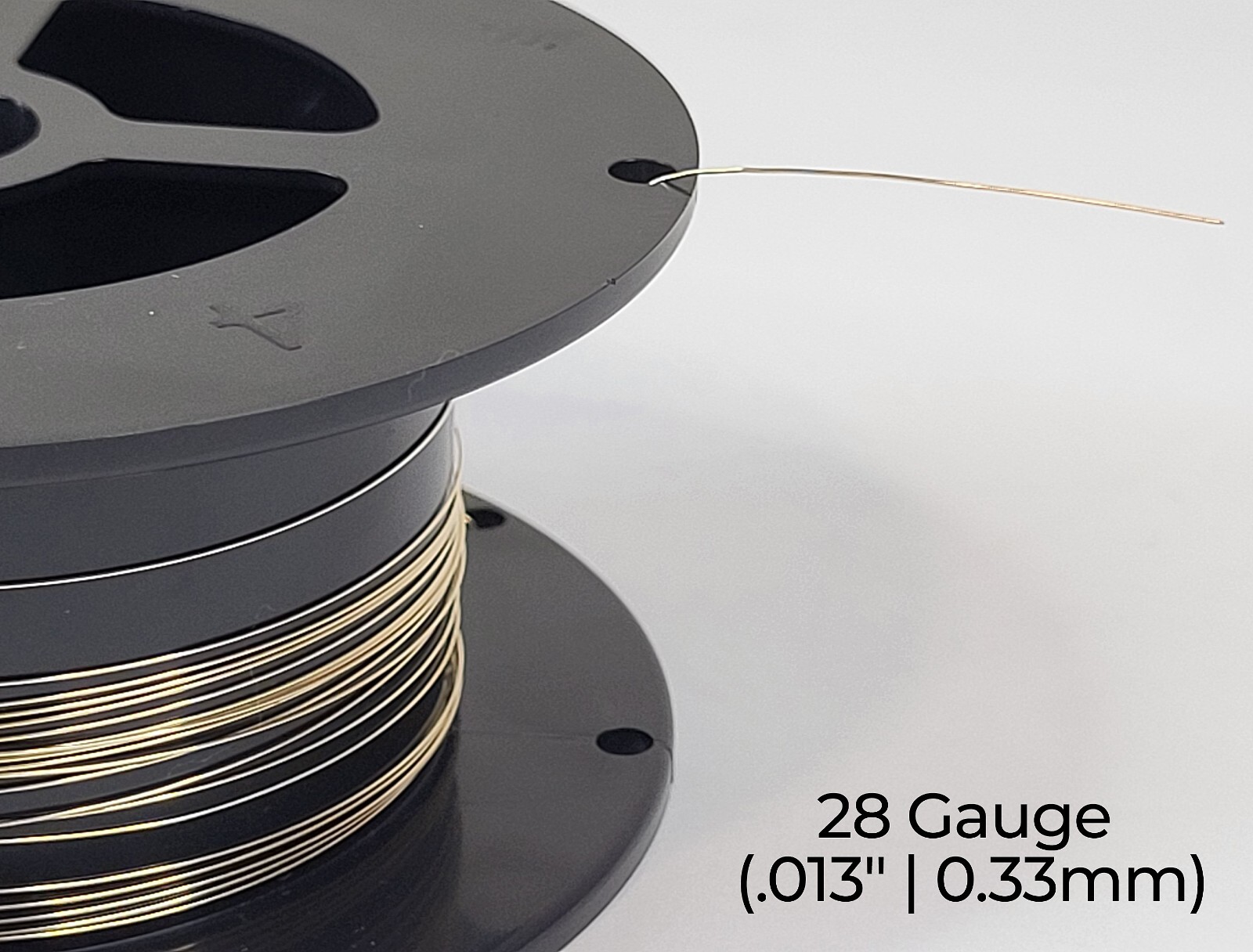 14/20 Yellow Gold-Filled Wire | Round | Half Hard | 10-30 Gauge | 1-10 ft | USA