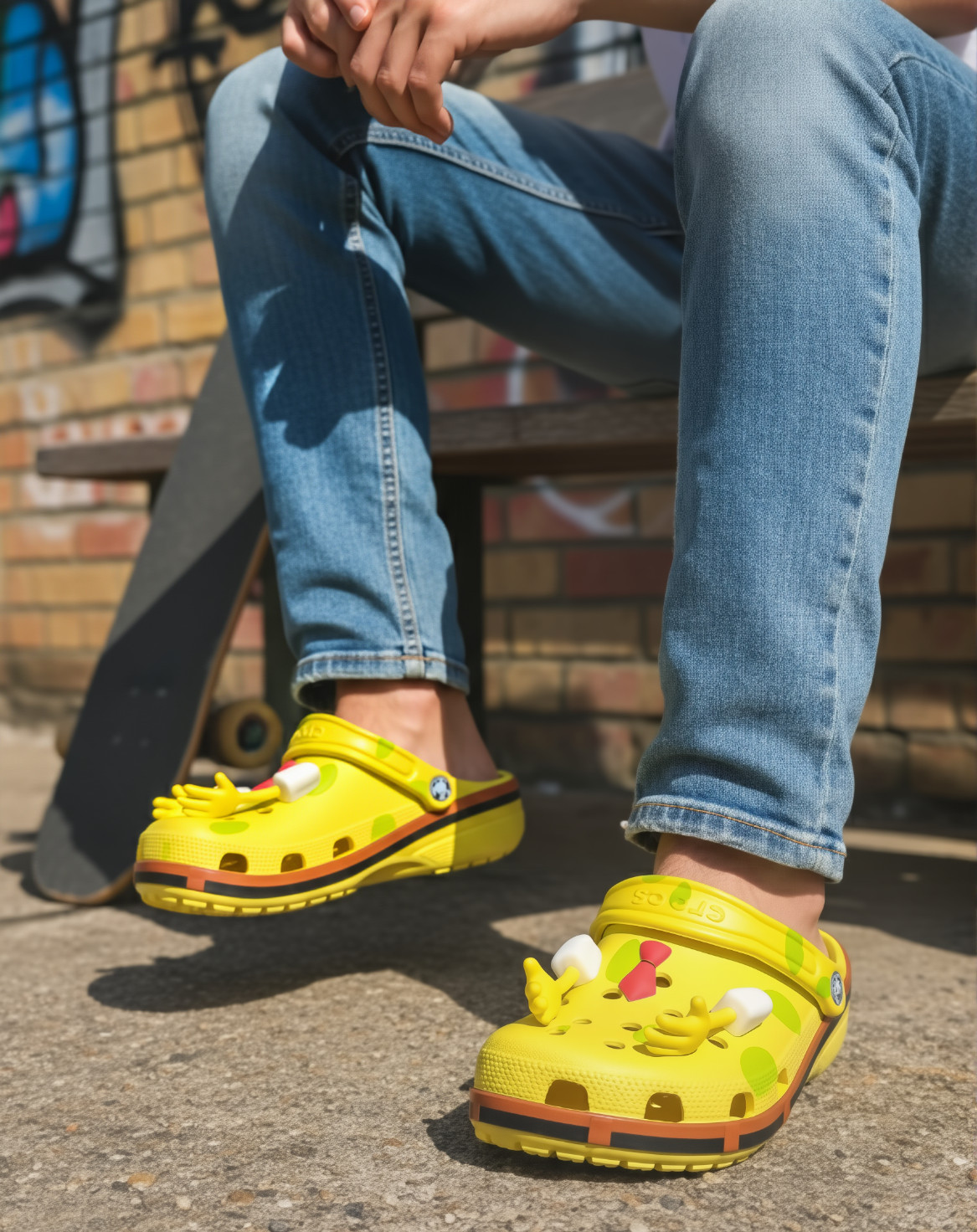 SpongeBob Crocs Cartoon Sandals Clogs Comfort Summer Beach Shoes