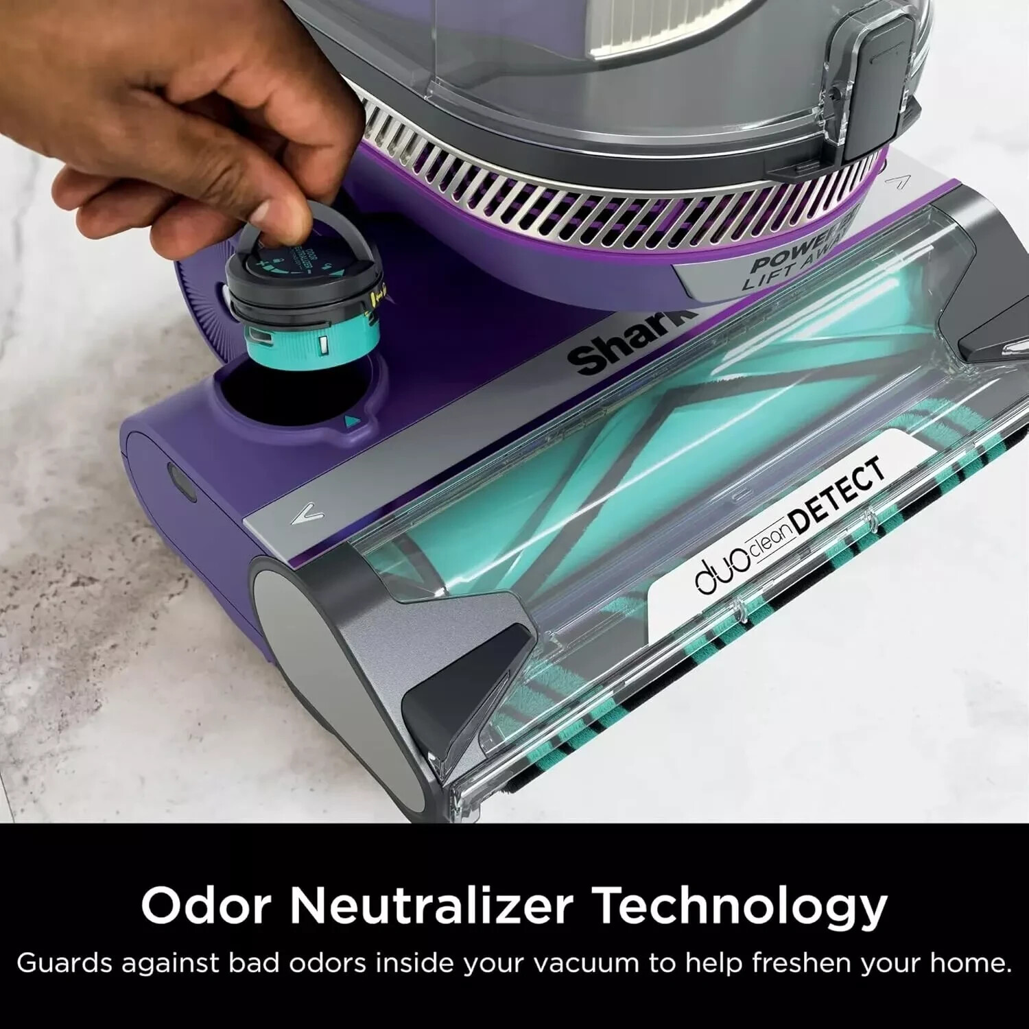 Shark POWERDETECT Upright Vacuum Self Cleaning Brushroll Duoclean Odor Powerful