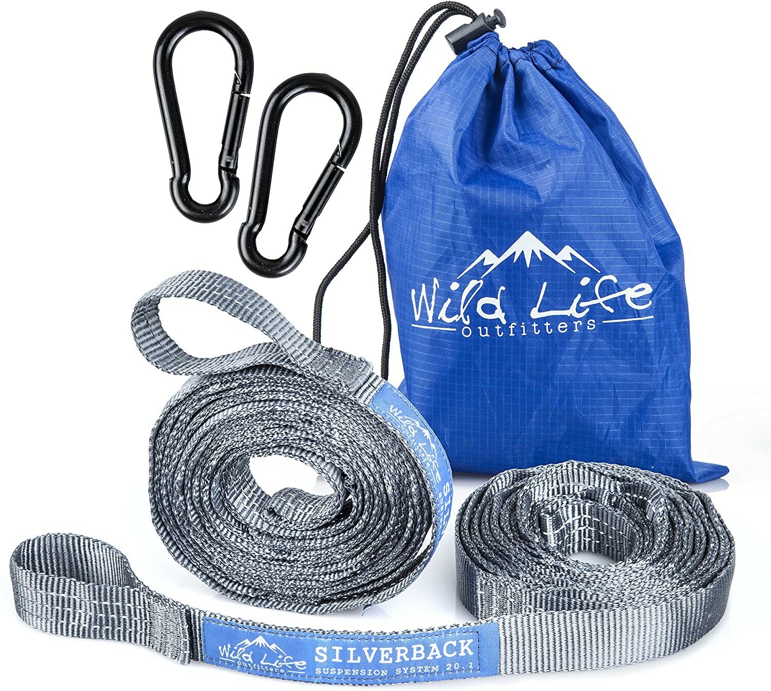 Tree Friendly Hammock Suspension Straps: Silverback Non Stretch Strap System