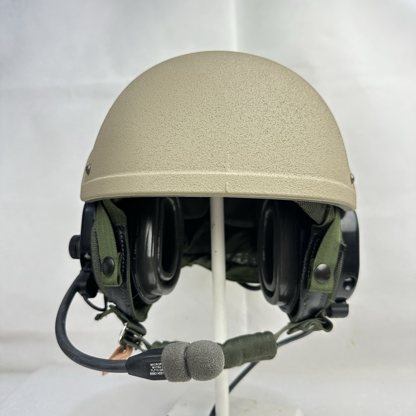 Large ArmorSource AS770 CVC Military Combat Vehicle Crewman Helmet W/ Comms Nice