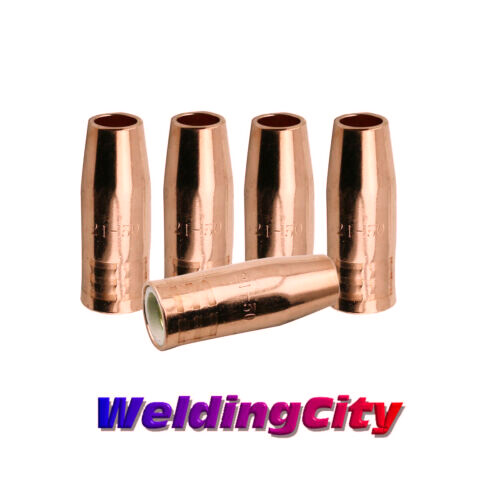 WeldingCity® 25-pk Gas Nozzle 21-50 (1/2") for Lincoln Tweco MIG Welding Gun