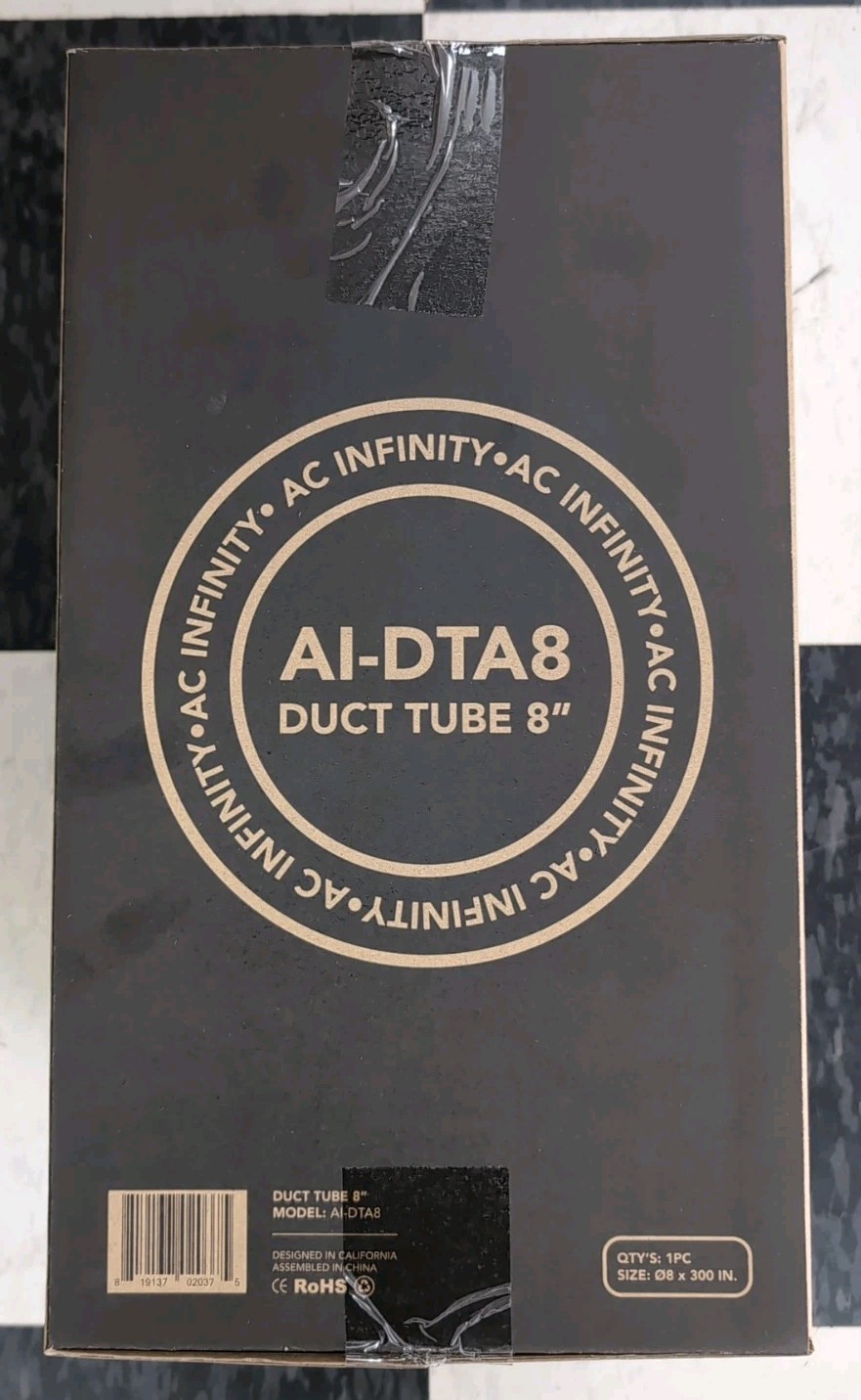 AC Infinity 8" Flexible Four-Layer Ducting - 25ft Length