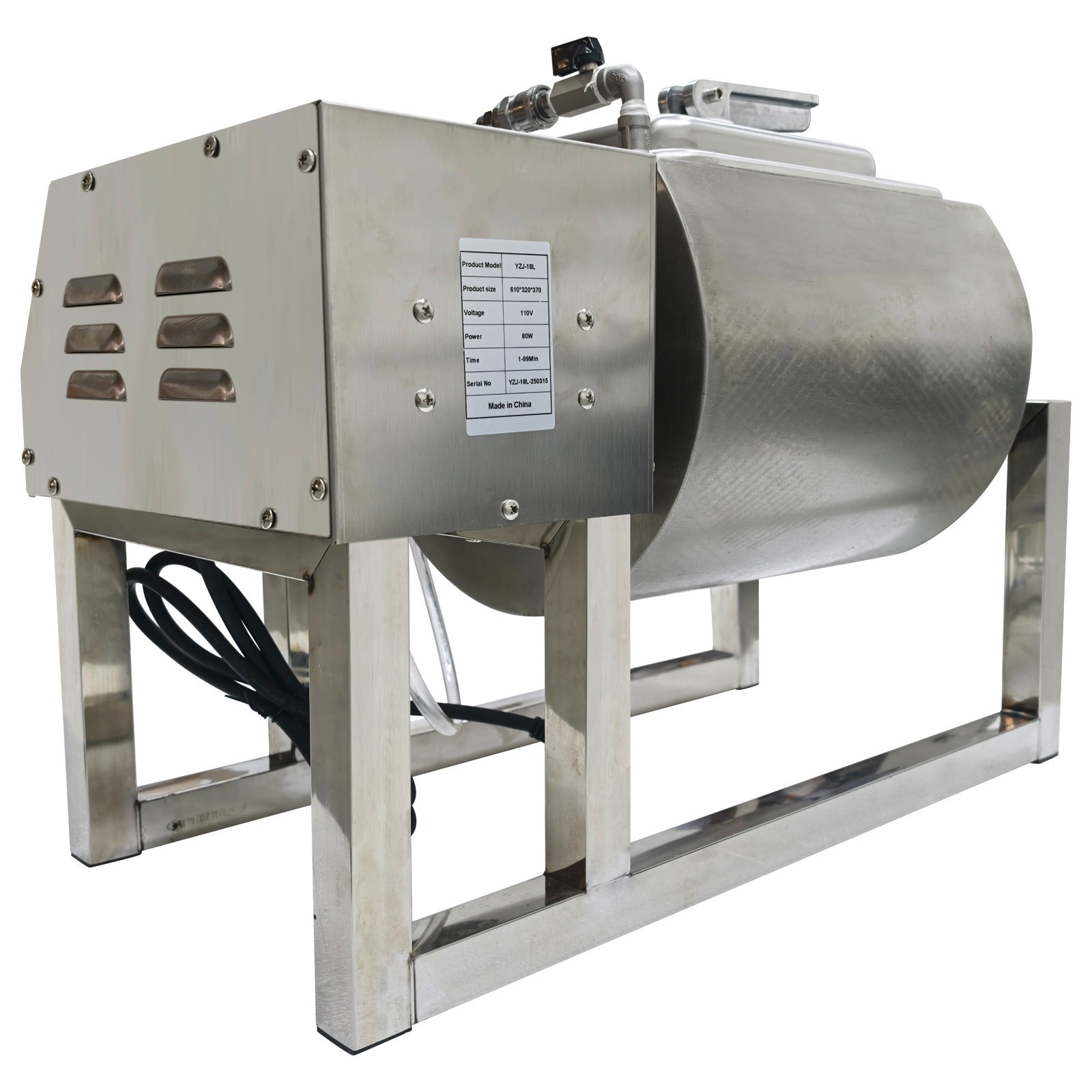 15L VacuumPump Meat Seafood Tumbler Marinator Mixer Curing Roll Kneading Machine