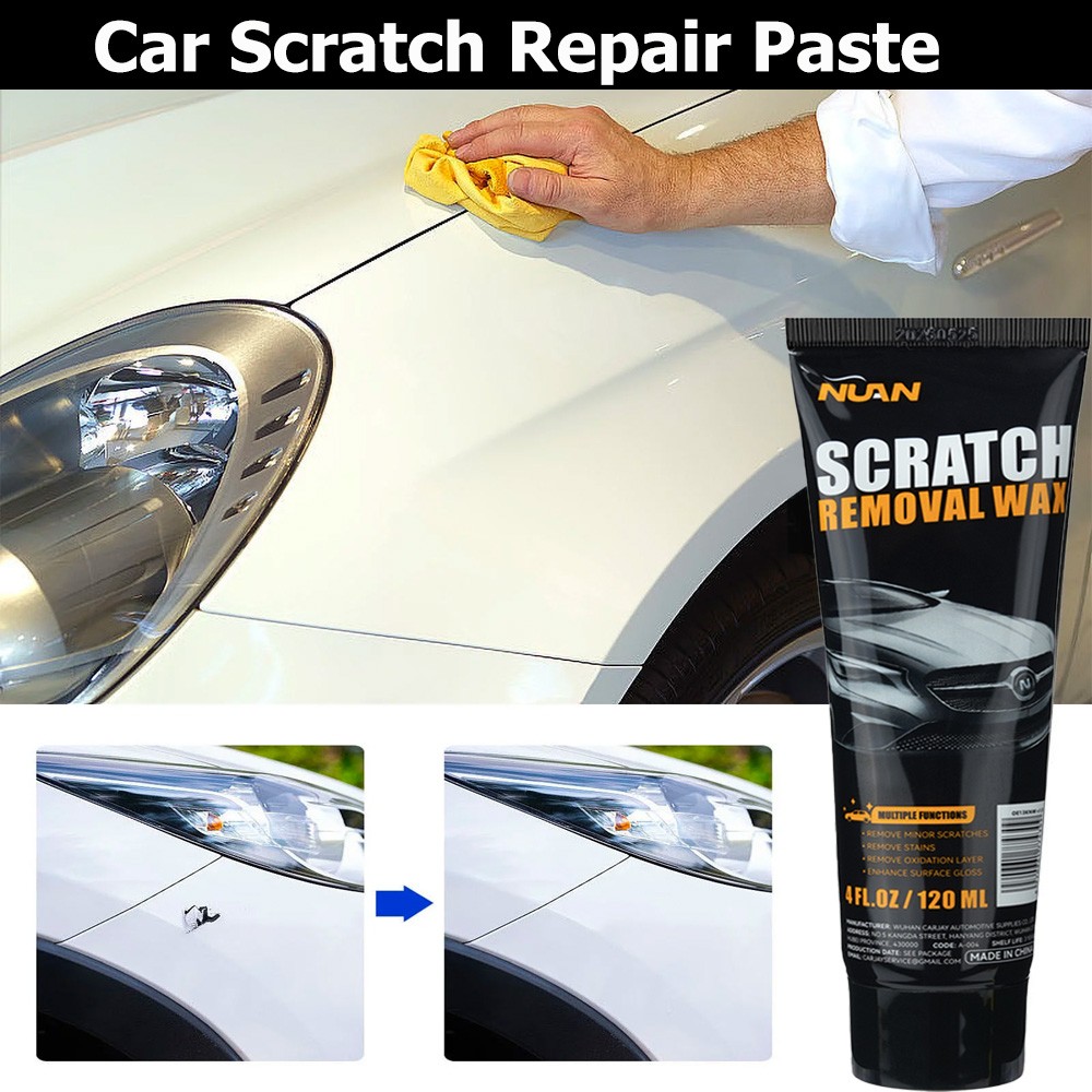 2PCS NUAN Car Scratch Remover for Deep Scratches Paint Restorer Auto Repair Wax