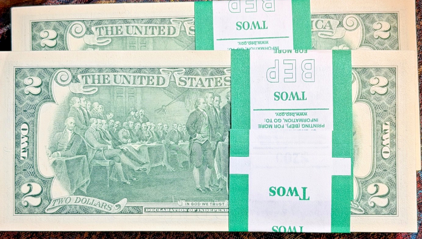 2017A Two Dollar Star Note Lot of 1 Note New York Star Note Total Print 3.392